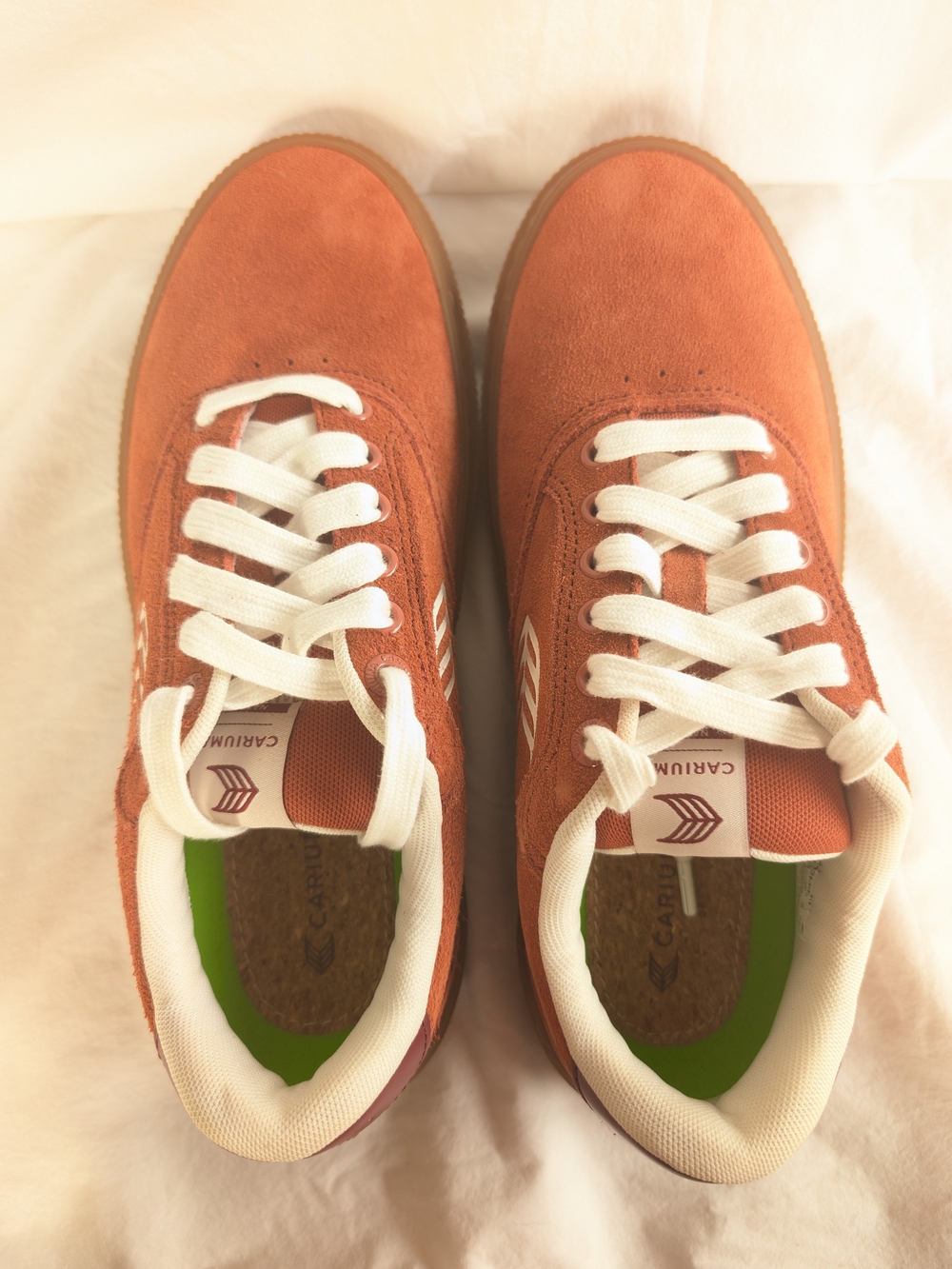 Cariuma Naioca in Burnt Orange Suede